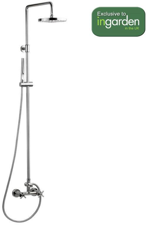 stainless steel garden shower outdoor luxury high quality grade 304 outdoor shower double feed