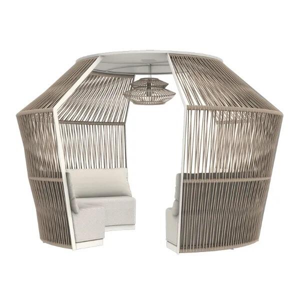 natural all weather wicker garden living pod outdoor modern sand cut out