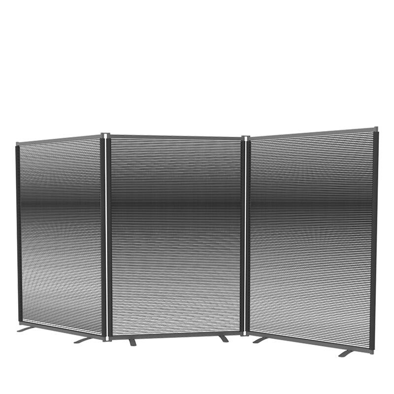 black grey garden screen all weather rope weave screening