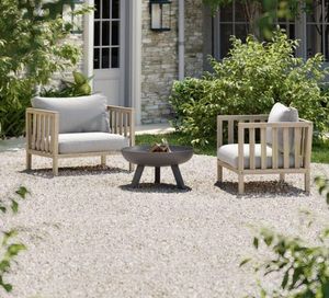 modern outdoor garden armchairs or lounge chairs in acacia hardwood with cushions modern lounge patio outdoor furniture