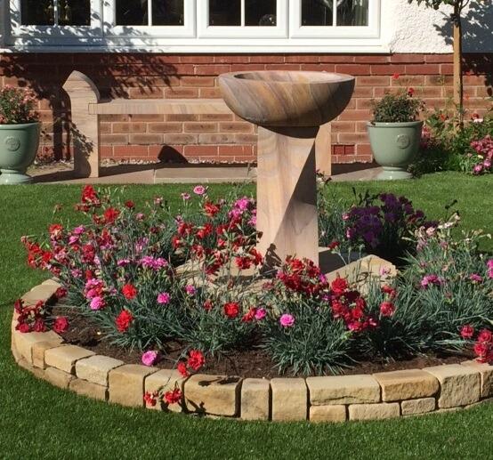 garden bird bath rainbow sandstone stone birdbath modern outdoor