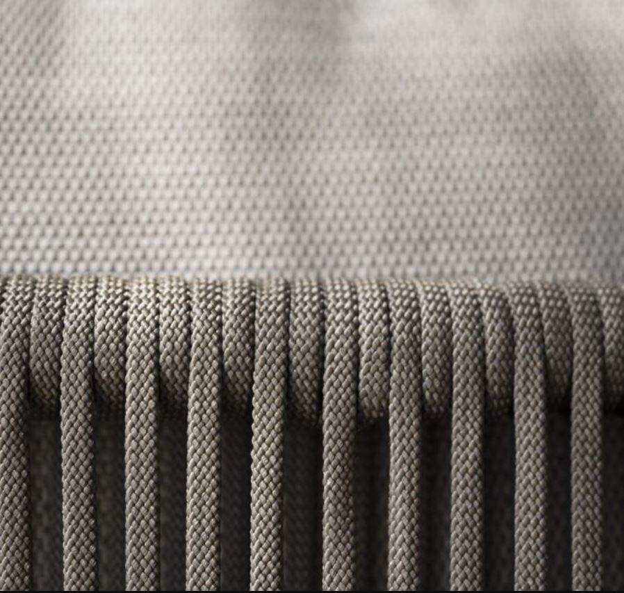 all weather rope weave garden sun lounger detail modern scoop sun bed