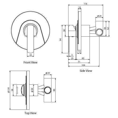 outdoor garden shower wall mounted modern concealed mixer dimensions