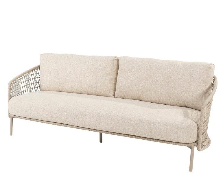 modern rope weave garden outdoor living sofa all weather puccini aluminium