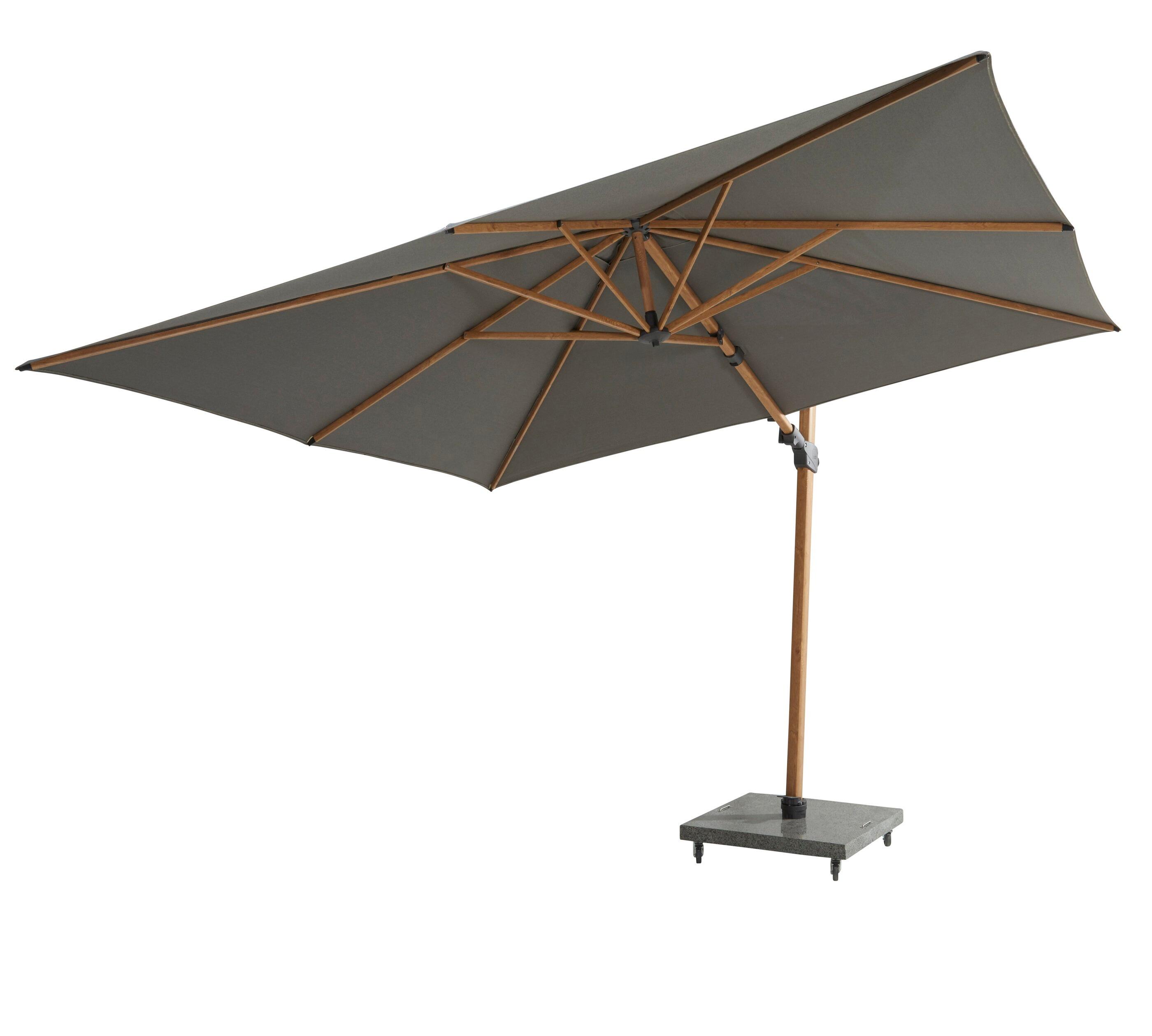 grey cantilever parasol garden patio shade modern siesta premium aluminium high quality