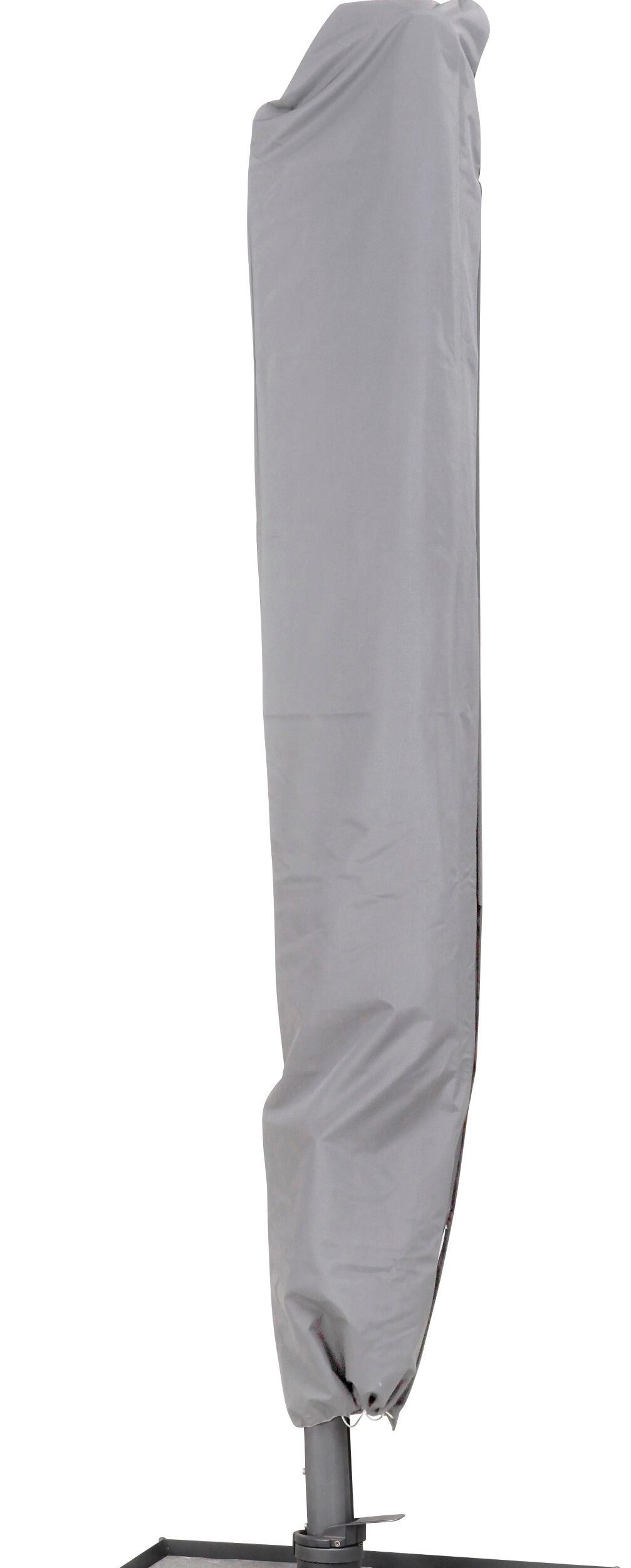 all weather garden parasol cover modern grey weatherproof fabric