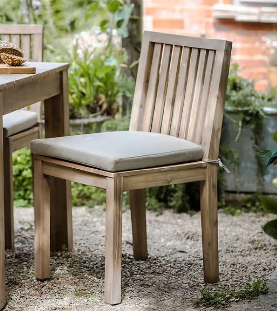 garden patio dining chairs outdoor seating acacia hardwood wood porthallow dimensions