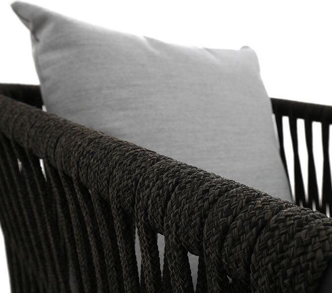 modern all weather rope aruba all weather rope weave grey garden patio dining chair with scatter cushion weave grey garden patio dining chair with scatter cushion