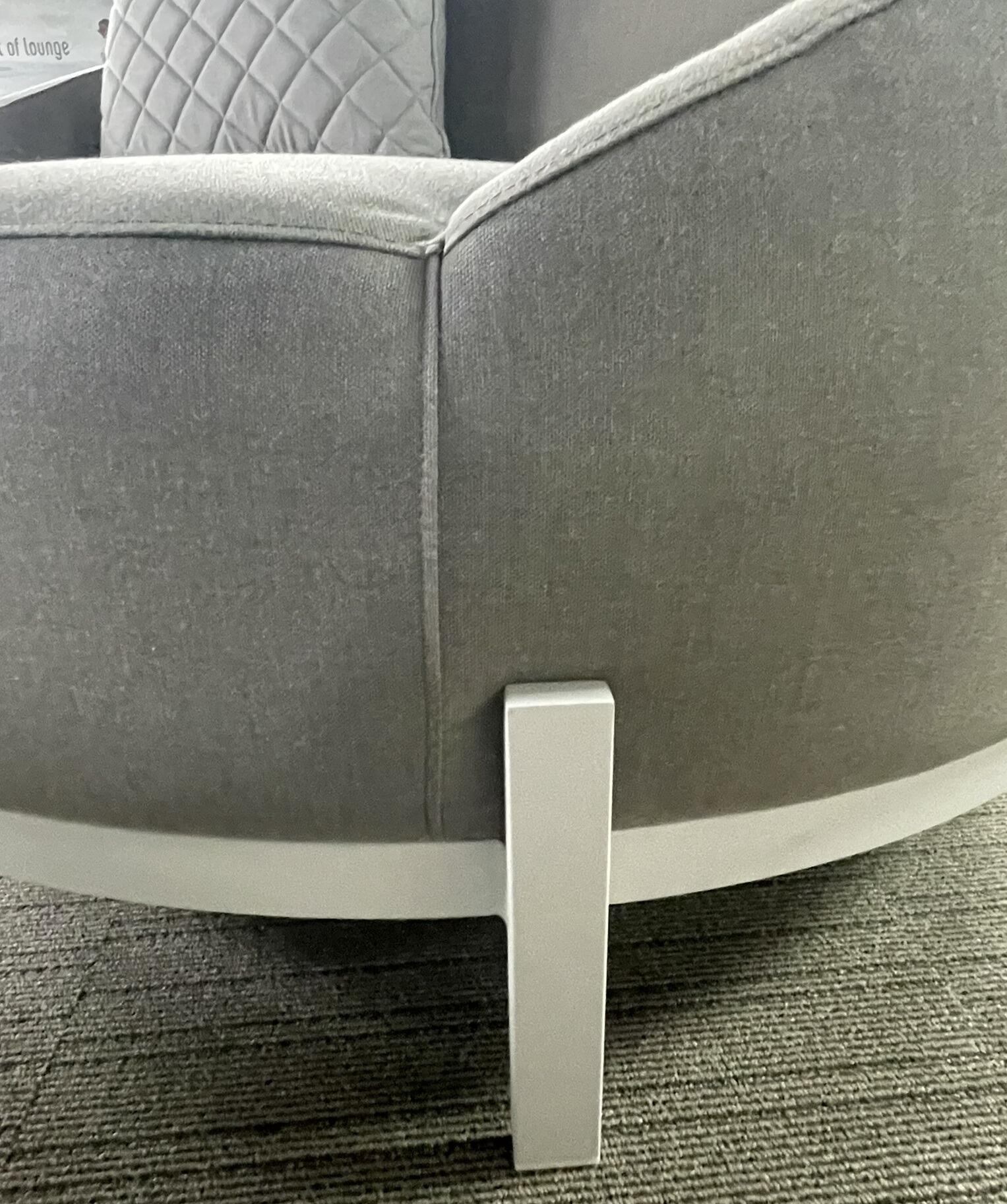 modern garden daybed large armchair or patio love chair all weather fabric sunbrella and modern aluminium stone siesta