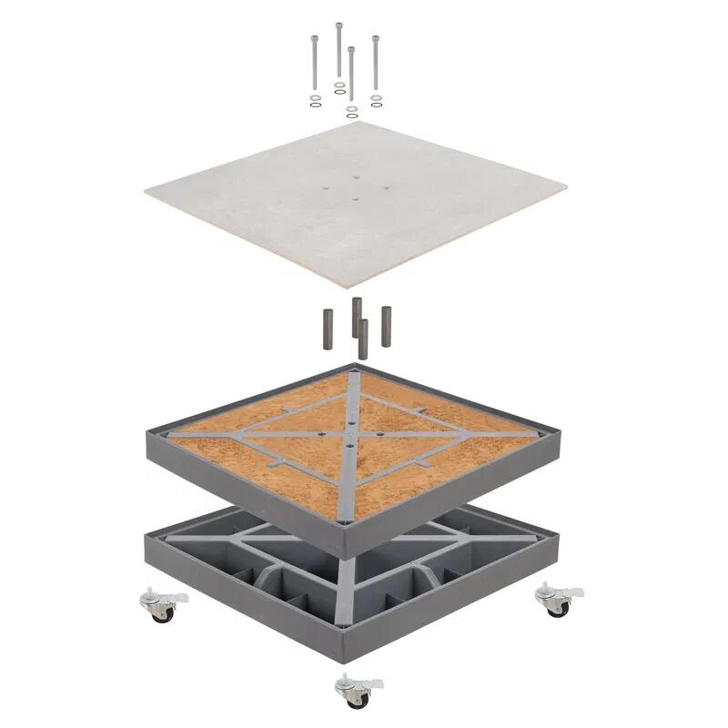 assembly cantilever parasol base 90 kgs fill with sand