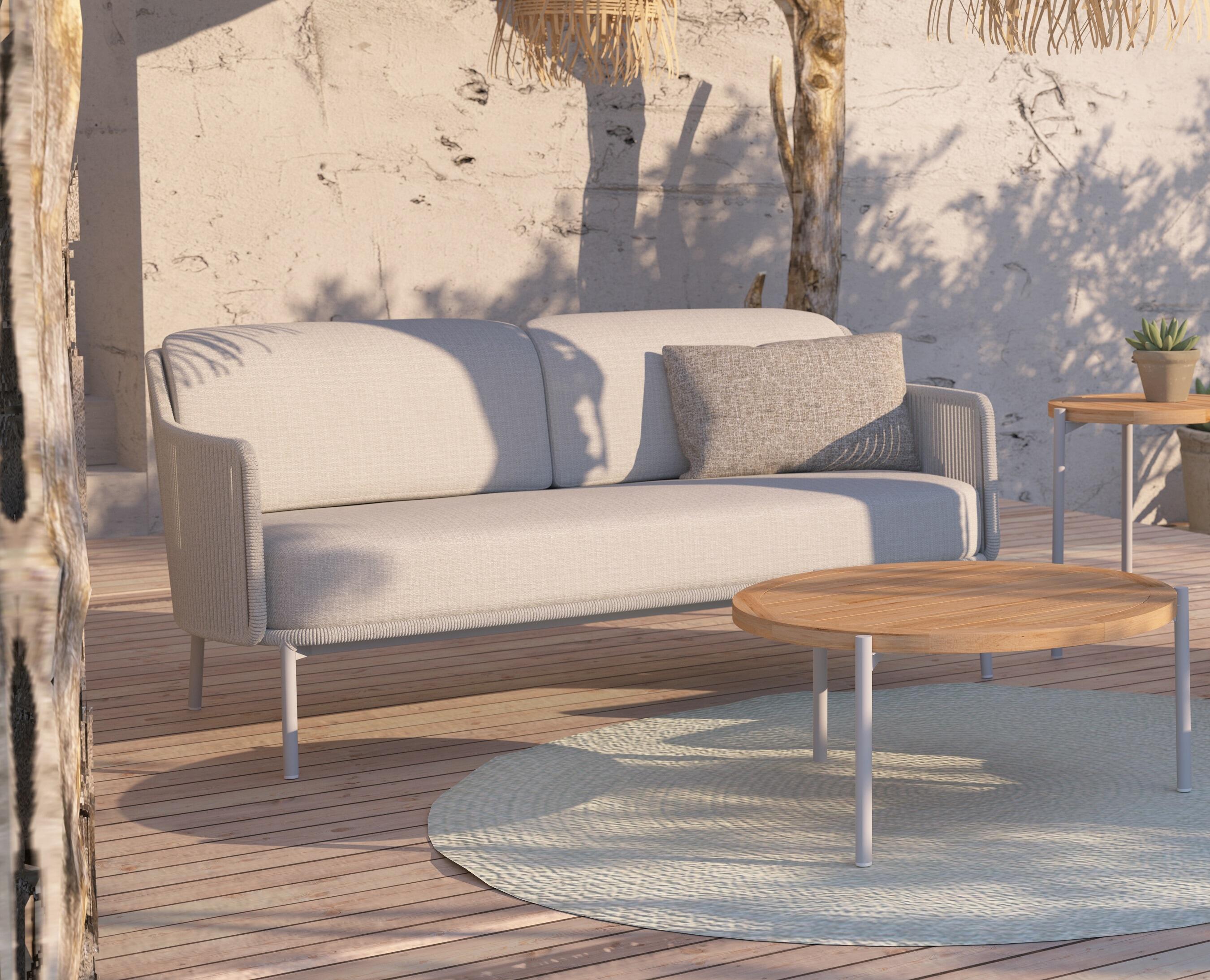garden sofa all weather rope weave lounge patio furniture bernini frost