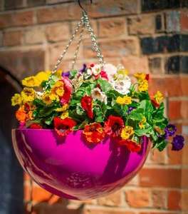 wall mounted round fibreglass garden planter bespoke uk made kent uk