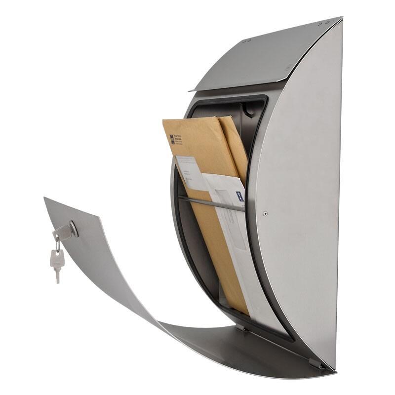 contemporary metal stainless steel post box letter box mail box wall mounted high quality