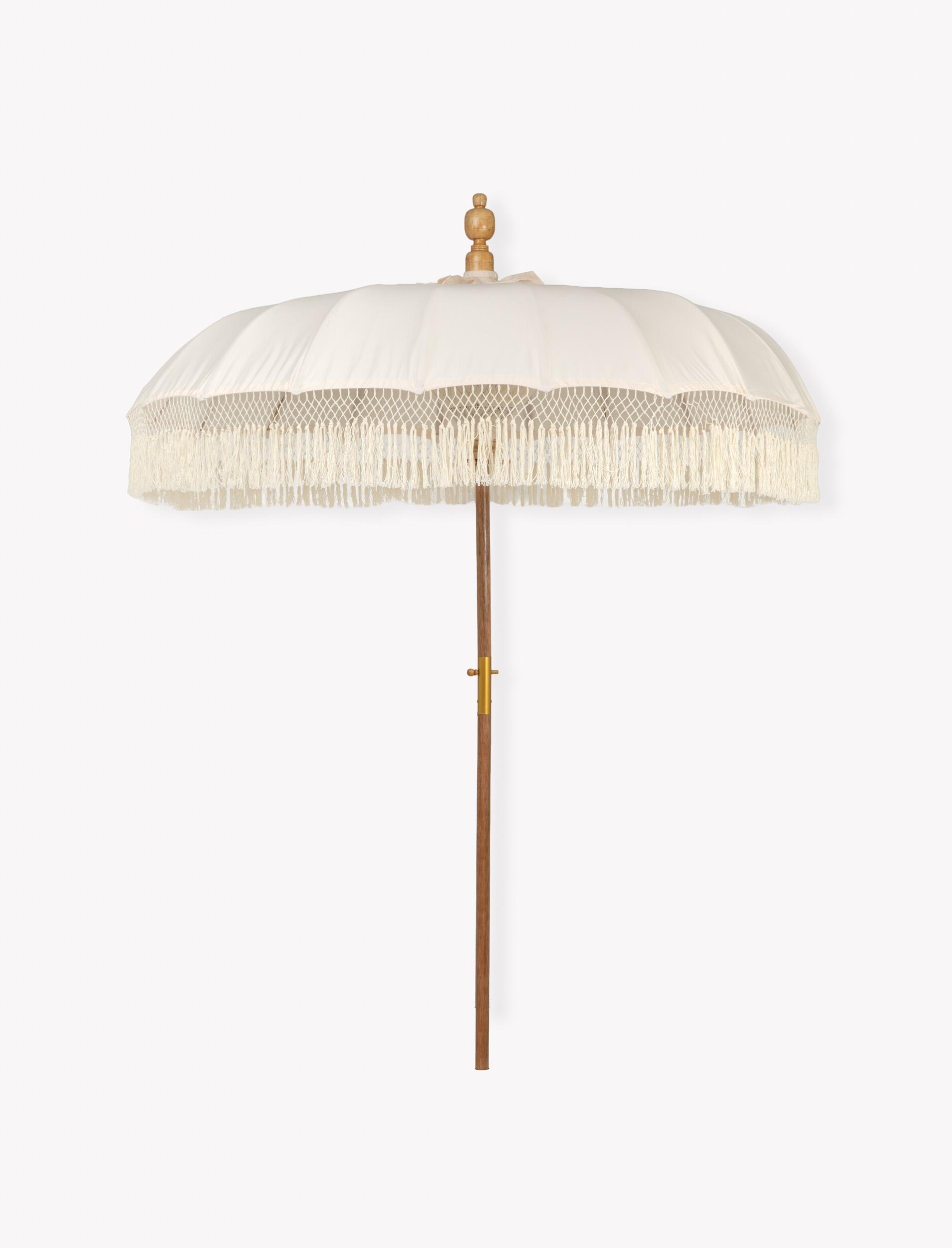 summerleaze natural teak garden parasol modern patio outdoor shade