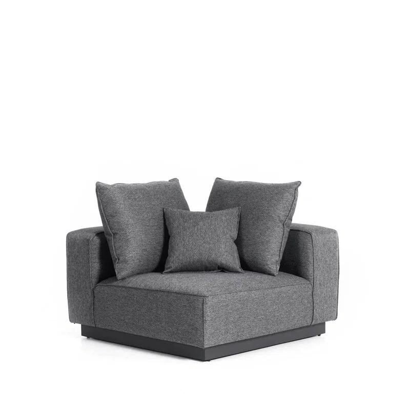all weather fabric garden corner sofa set lounge outdoor furniture grey royal patio corner