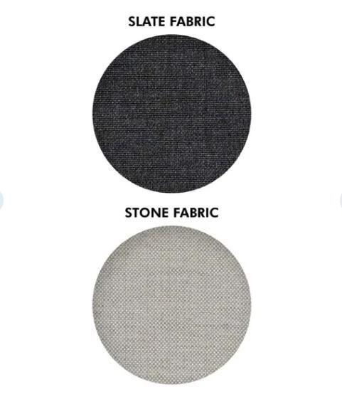 slate charcoal white and stone colour card 2024 for alumnium frames and all weather sunbrella fabric cushions