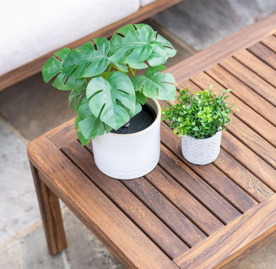 hardwood modern garden patio coffee table acacia wood