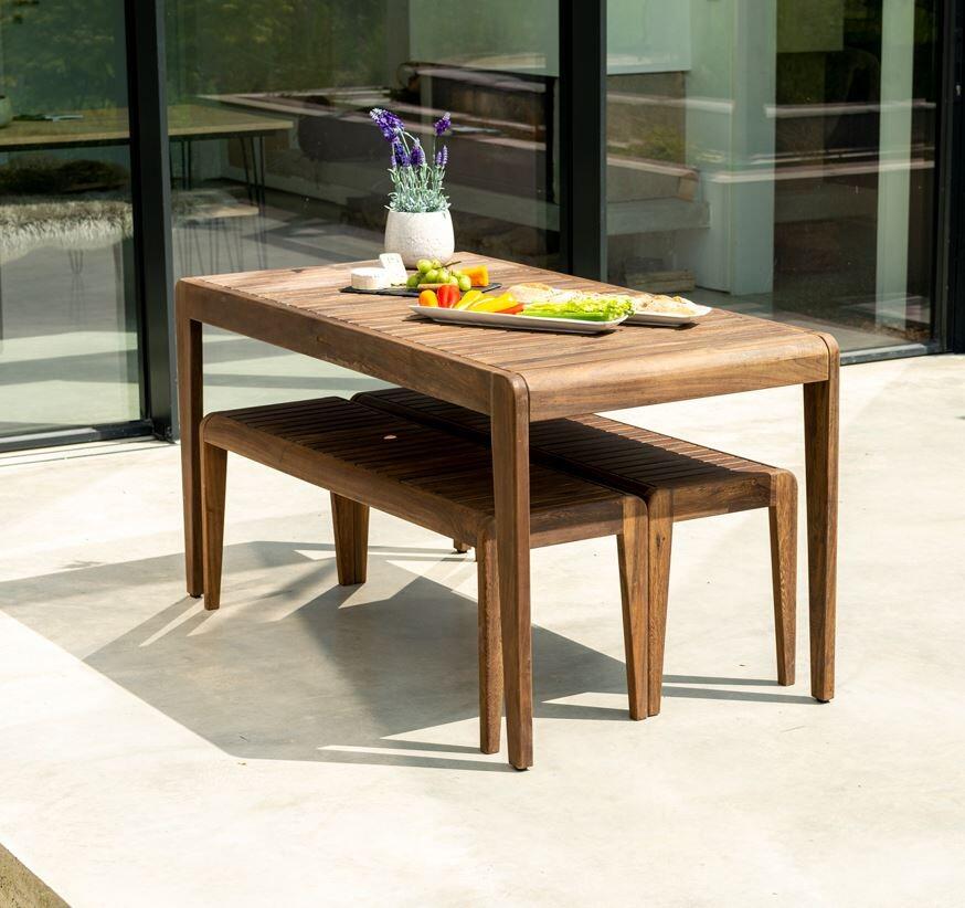 garden dining table and picnic benches patio outdoor bolney