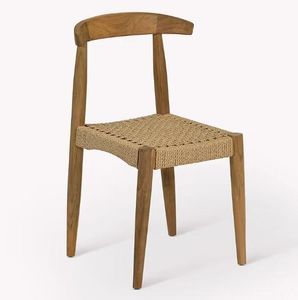 reclaimed teak garden dining chairs with all weather woven rattan seat hawthorne