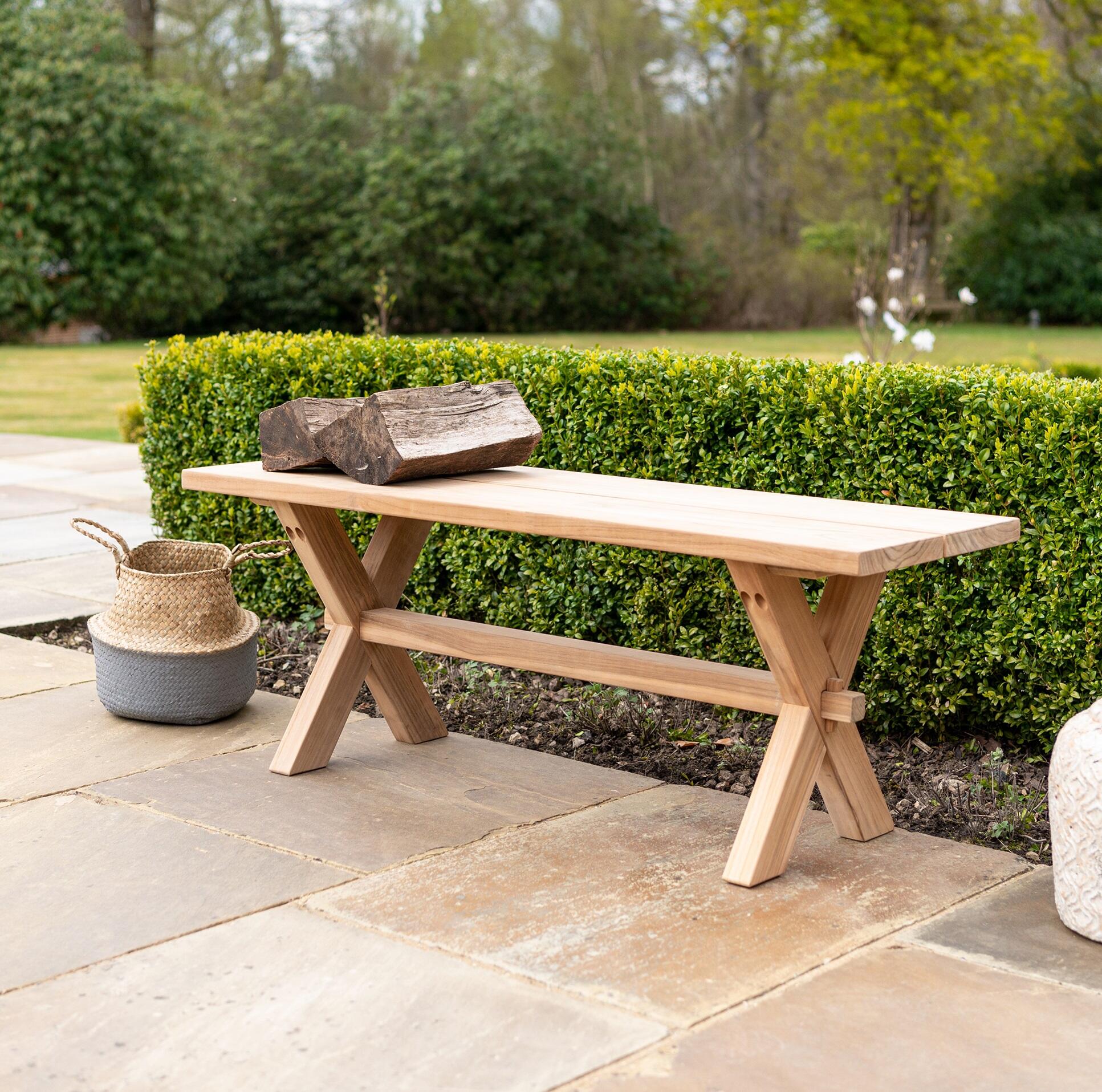 high grade teak garden bench for patio outdoor and indoor use
