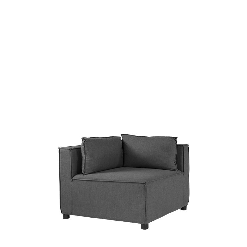 modern grey sunbrella all weather fabric corner modular sofa lounge unit