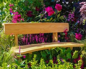 teak curved garden bench compact small outdoor patio seating with curved seat and backrest romance