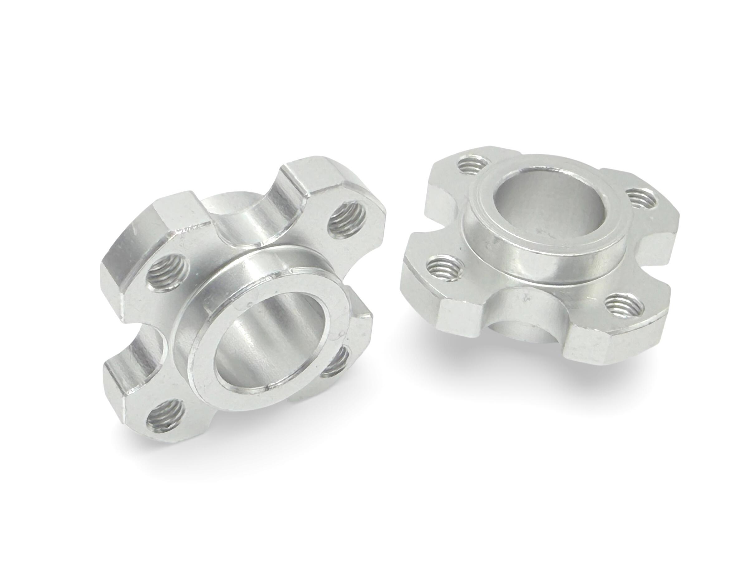 yomogii② Yokomo - Associated Polished Edged FRONT Wheel Adaptors (2)