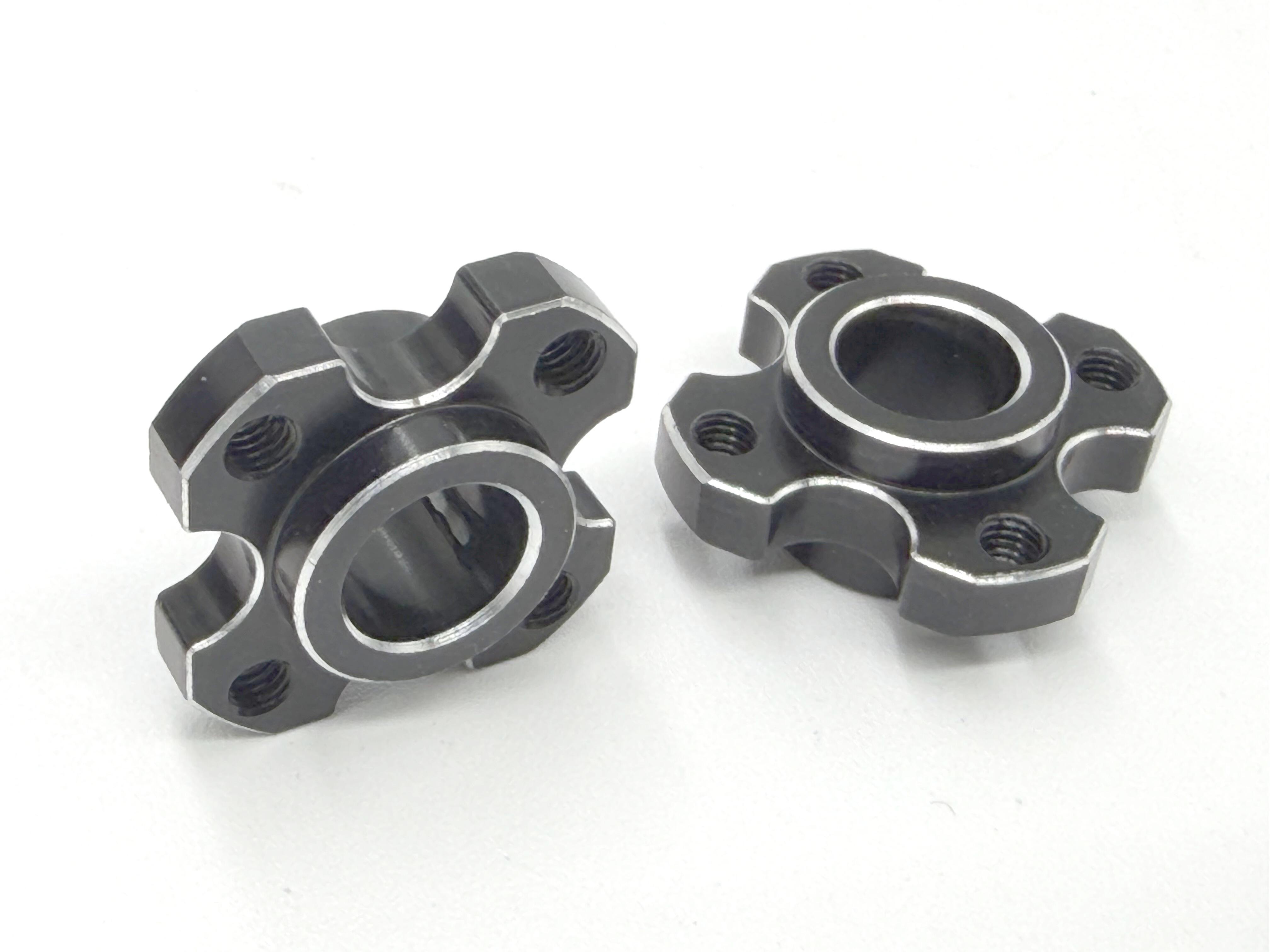 Yokomo - Associated Polished Edged FRONT Wheel Adaptors (2)