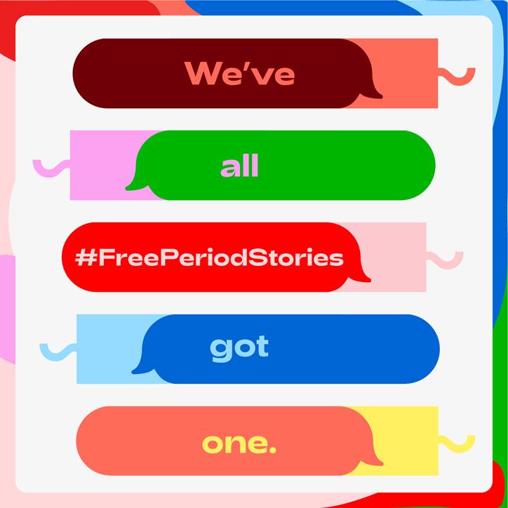 The Digital Fairy's visual identity for new campaign #FreePeriodStories
