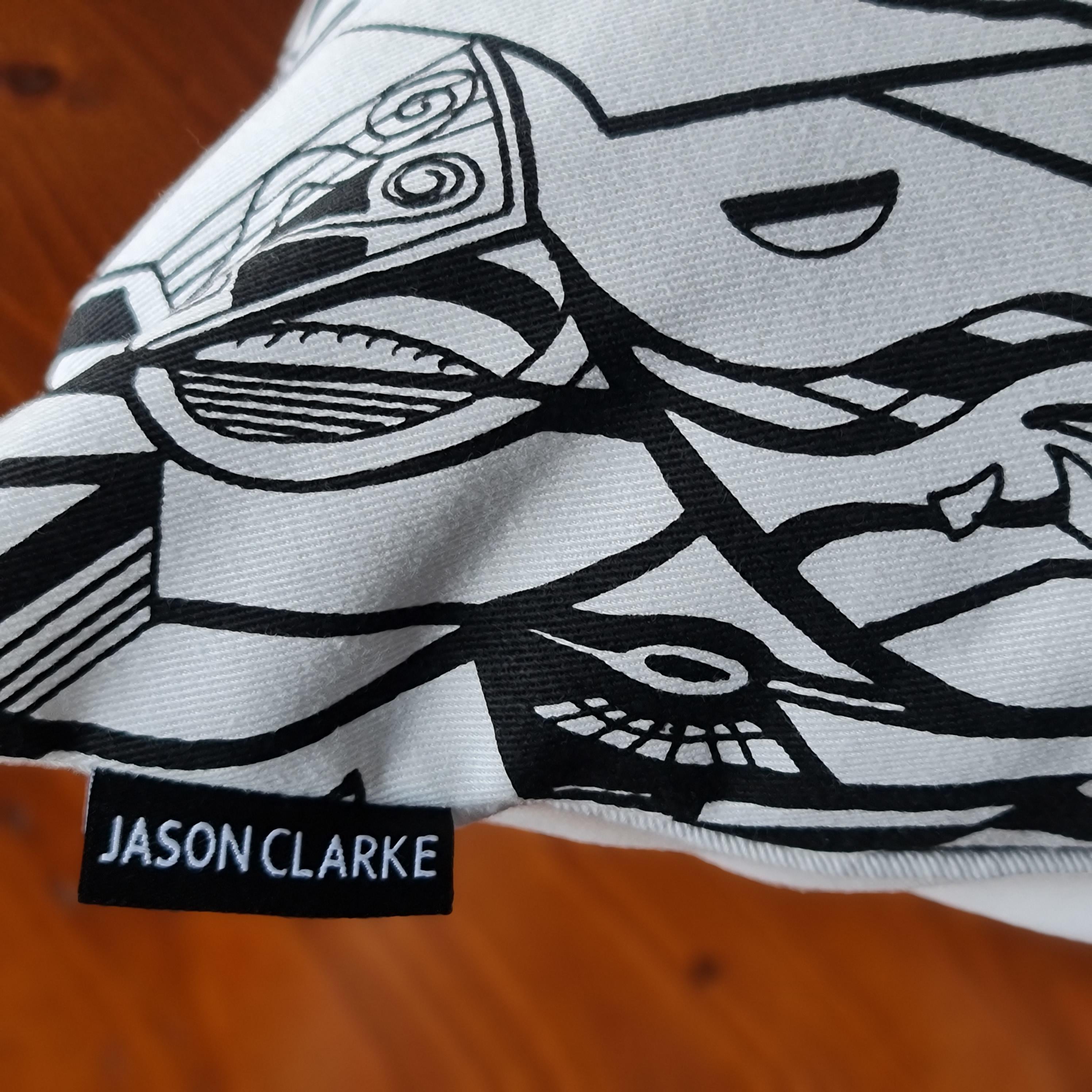 Product tag for Jason Clarke cushion