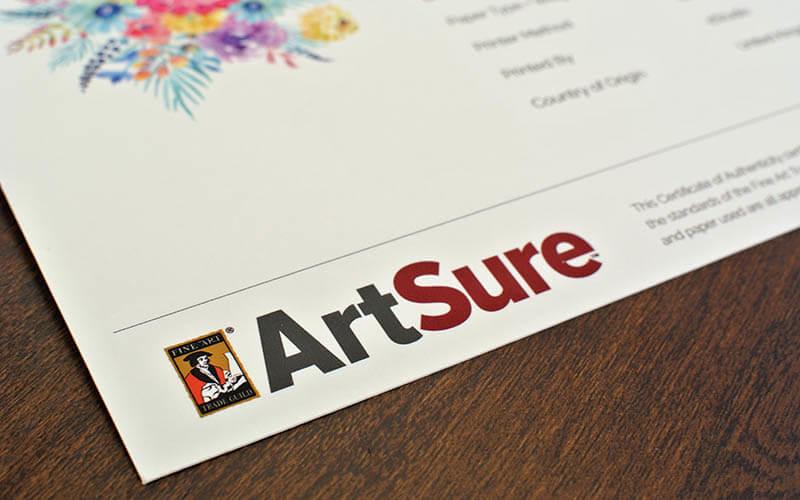 Art Sure Fine Art Trade Guild logo.