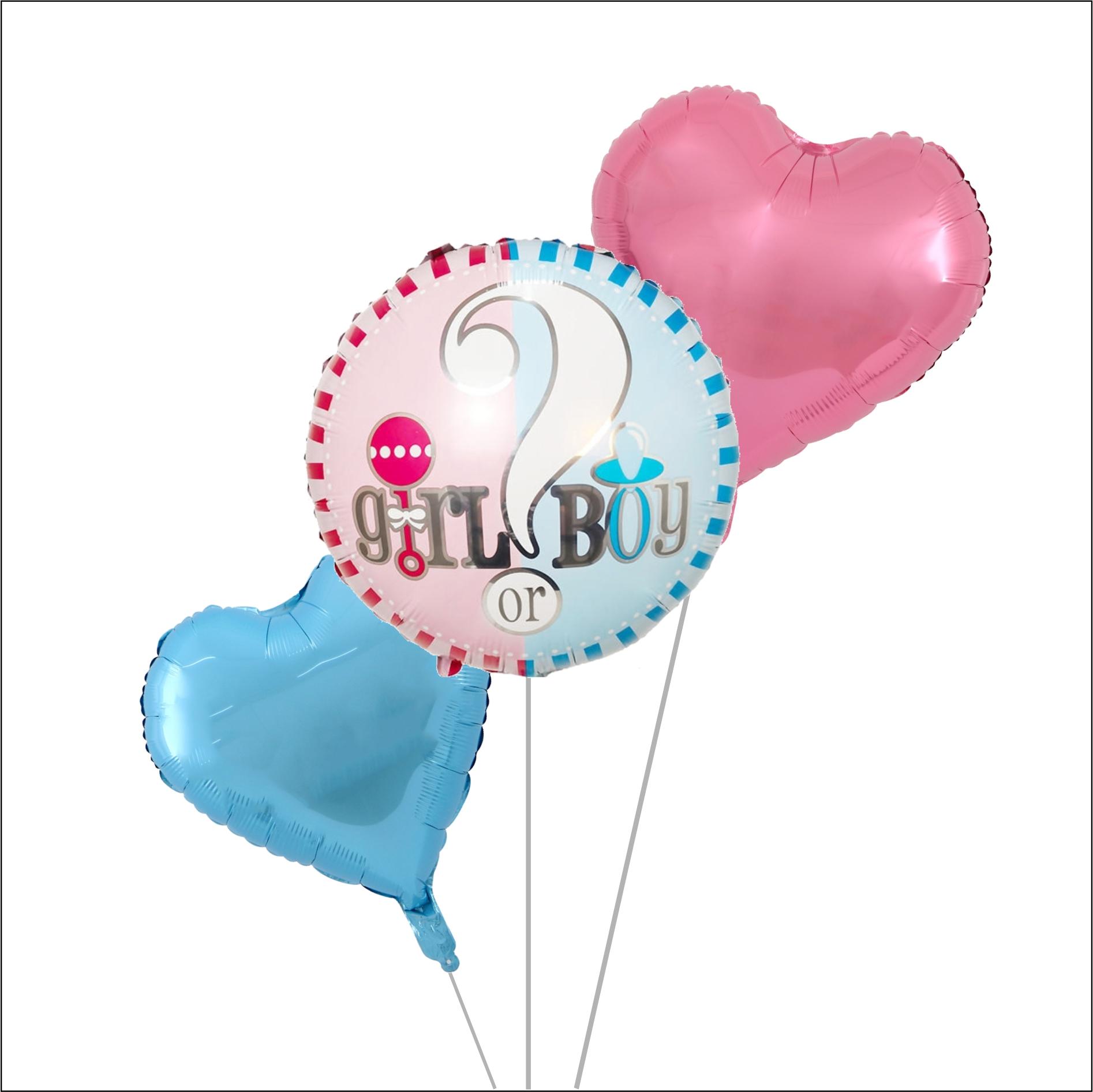 Balloon Bouquet - Baby Shower - Hearts