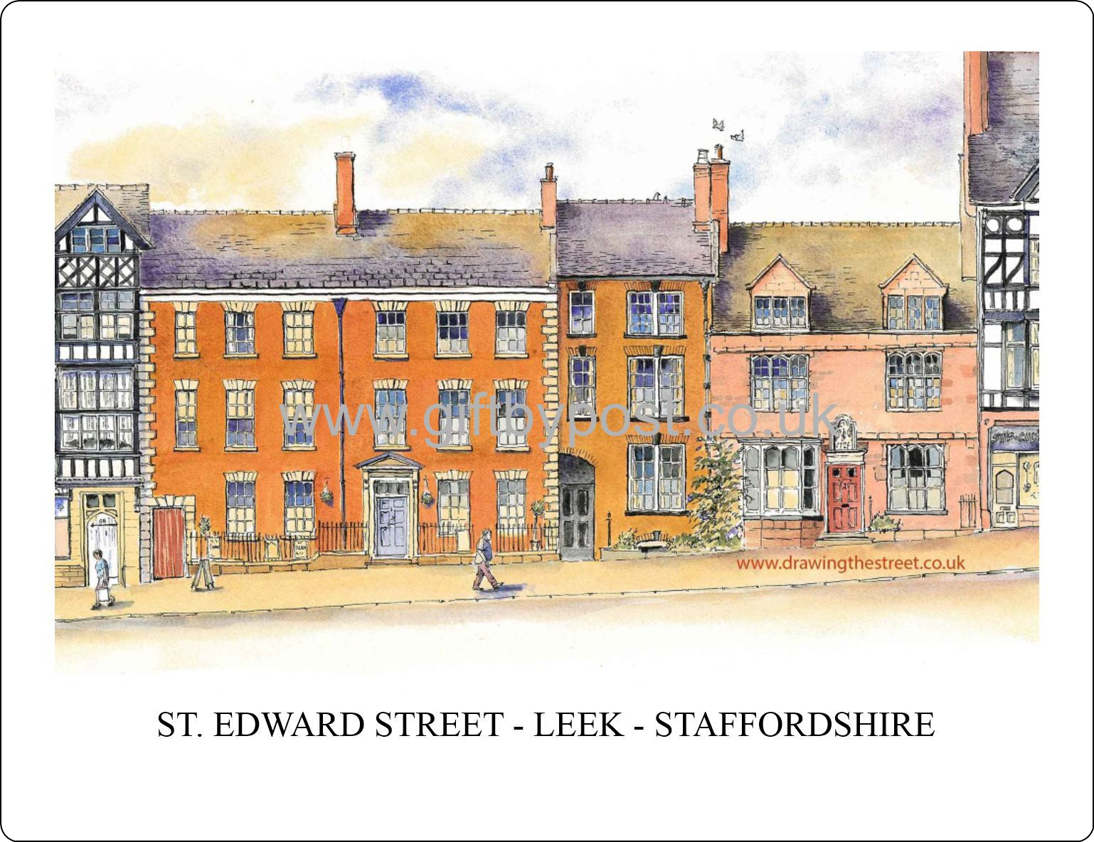 Placemat - Leek Staffordshire - St. Edward Street (2)