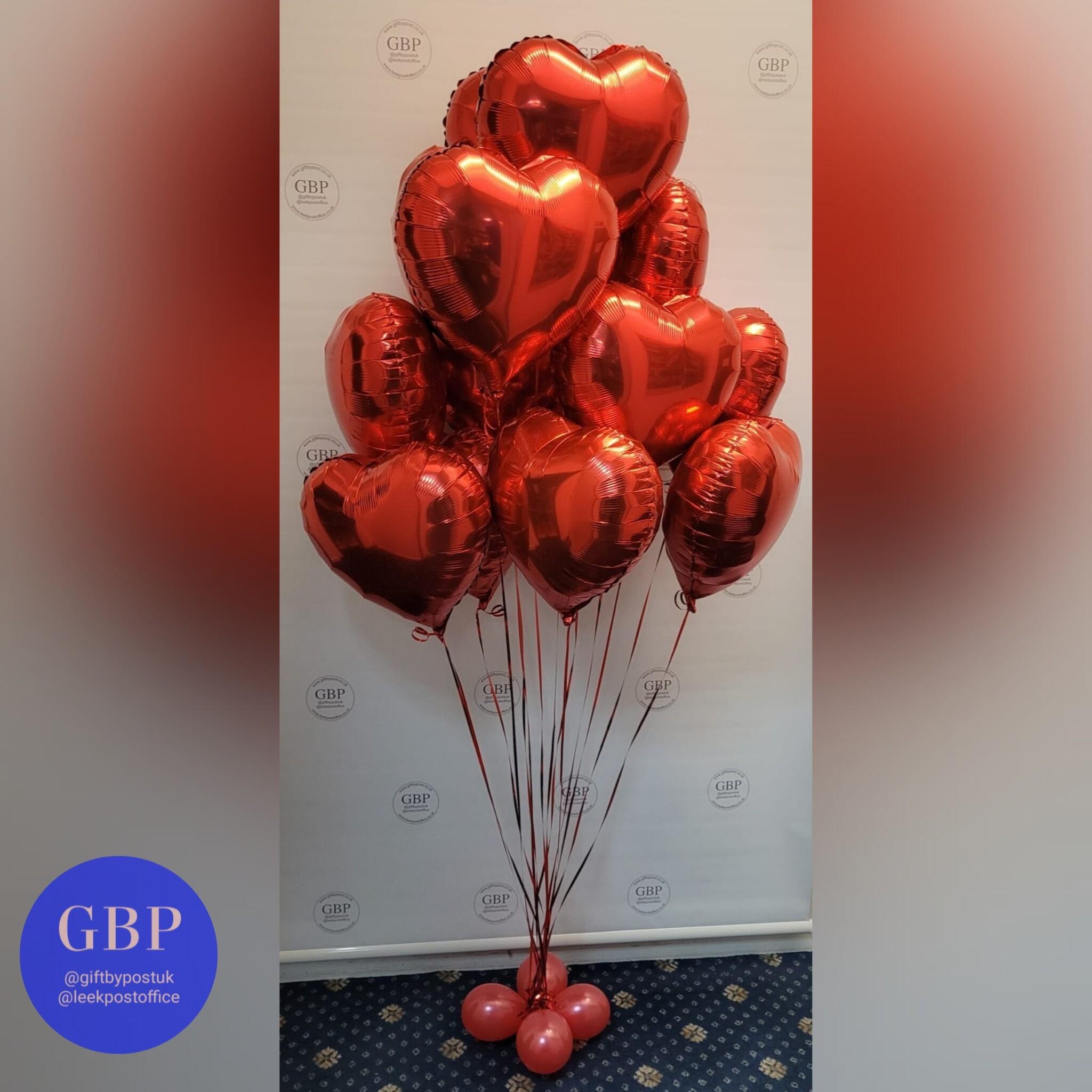 Valentine's Balloon - Large Heart Bouquet