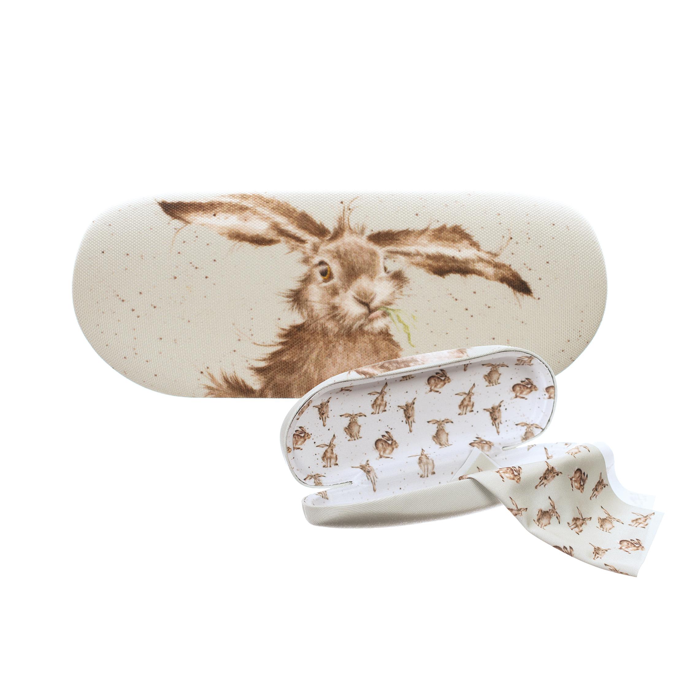 Wrendale Glasses Case Hare Front and Inside