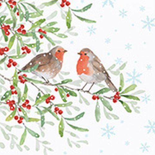 Noel Tatt - 12 x Christmas Cards - Robins