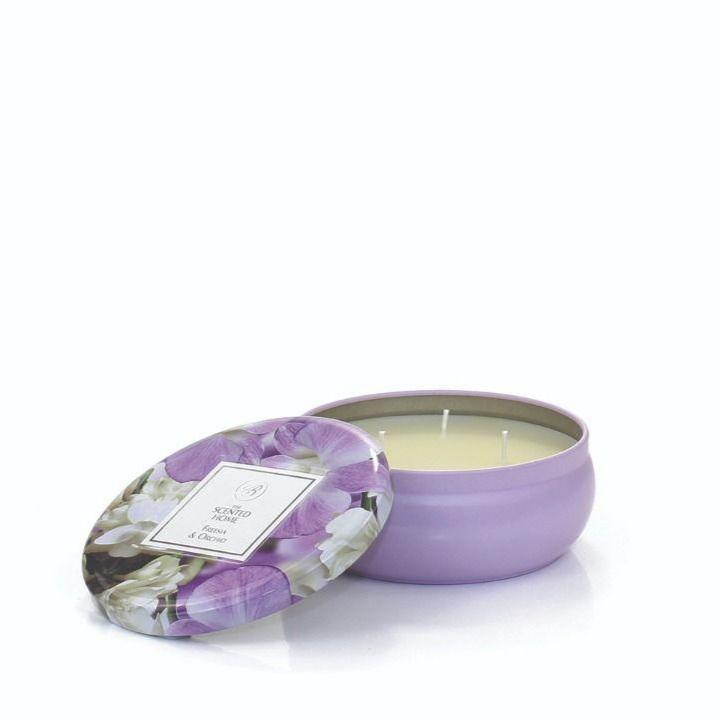 tin candle freesia and orchid ashleigh and burwood