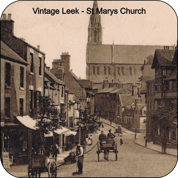 Coaster - Leek Staffordshire - St. Mary's Church