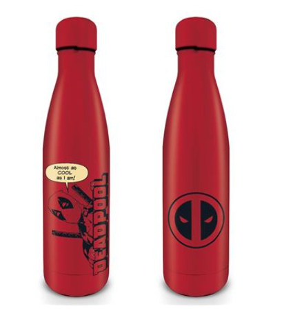 Deadpool metal flask water bottle