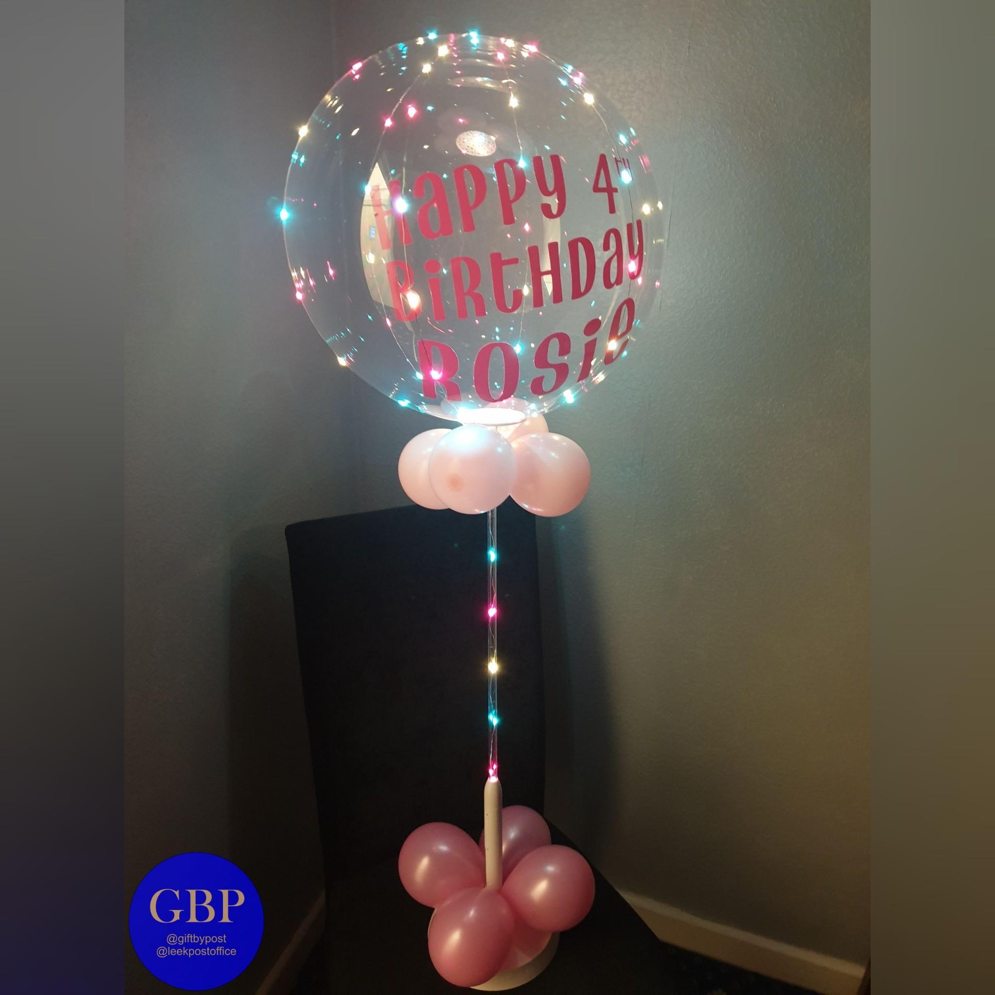 Happy Birthday LED, Light Up Balloon, Multi