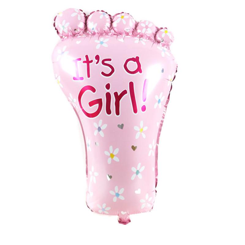 It's a Girl - Pink Foot Balloon