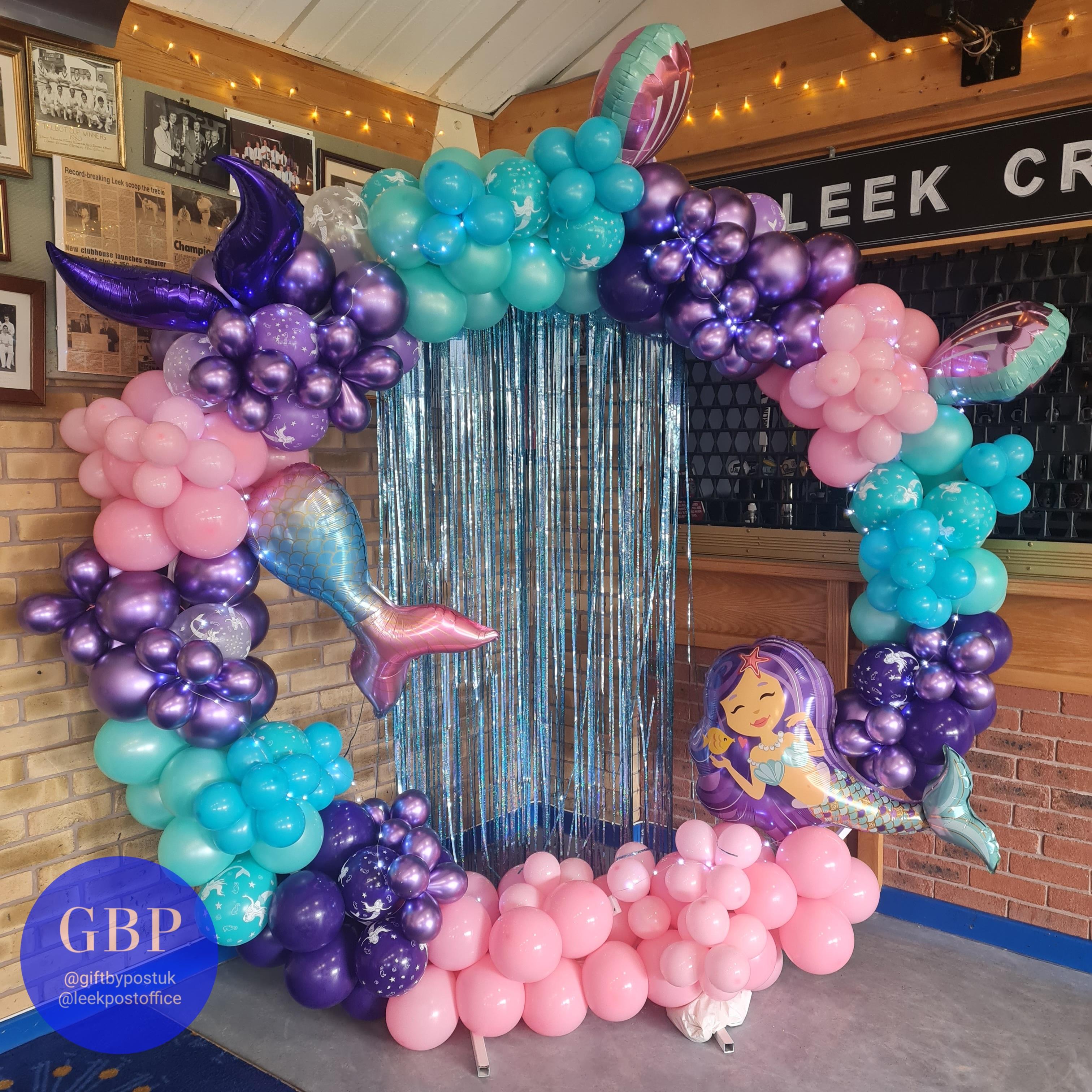 2m Hoop, pink, purple and blue, mermaid theme