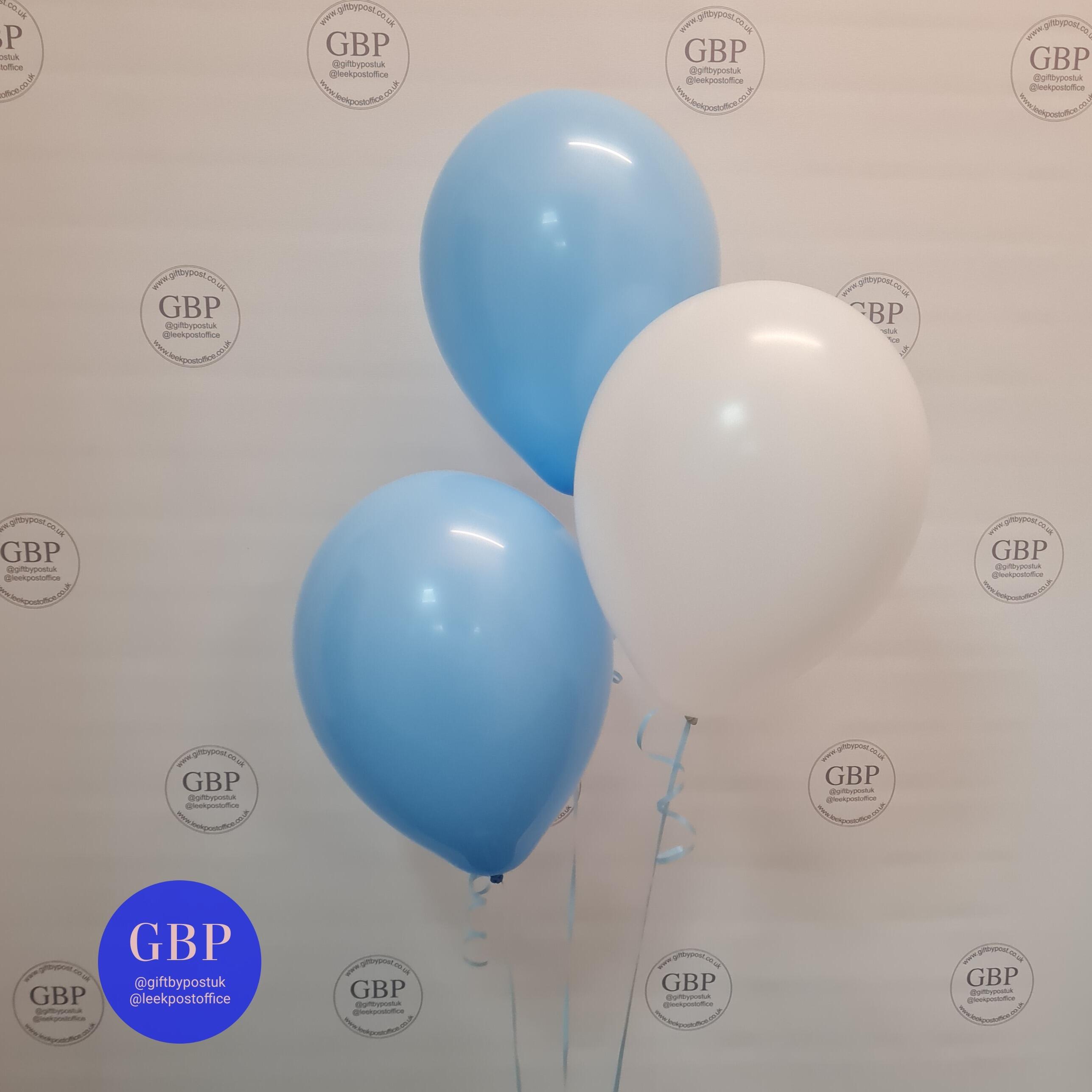 3 Latex Bouquet, Blue and White