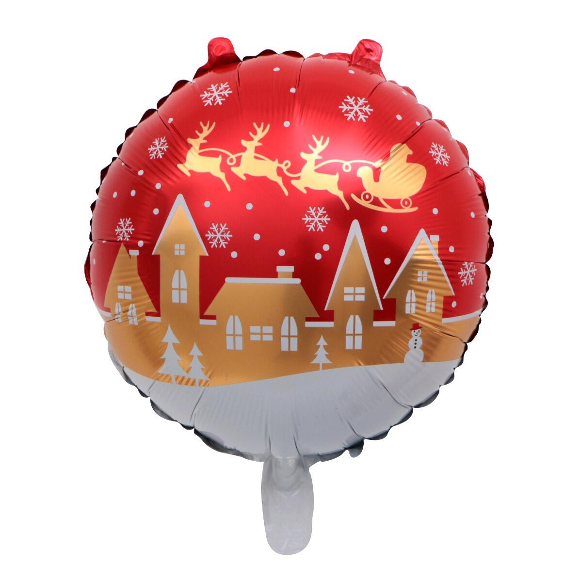 Christmas 18" Foil Balloon - By Post - Santa's Sleigh