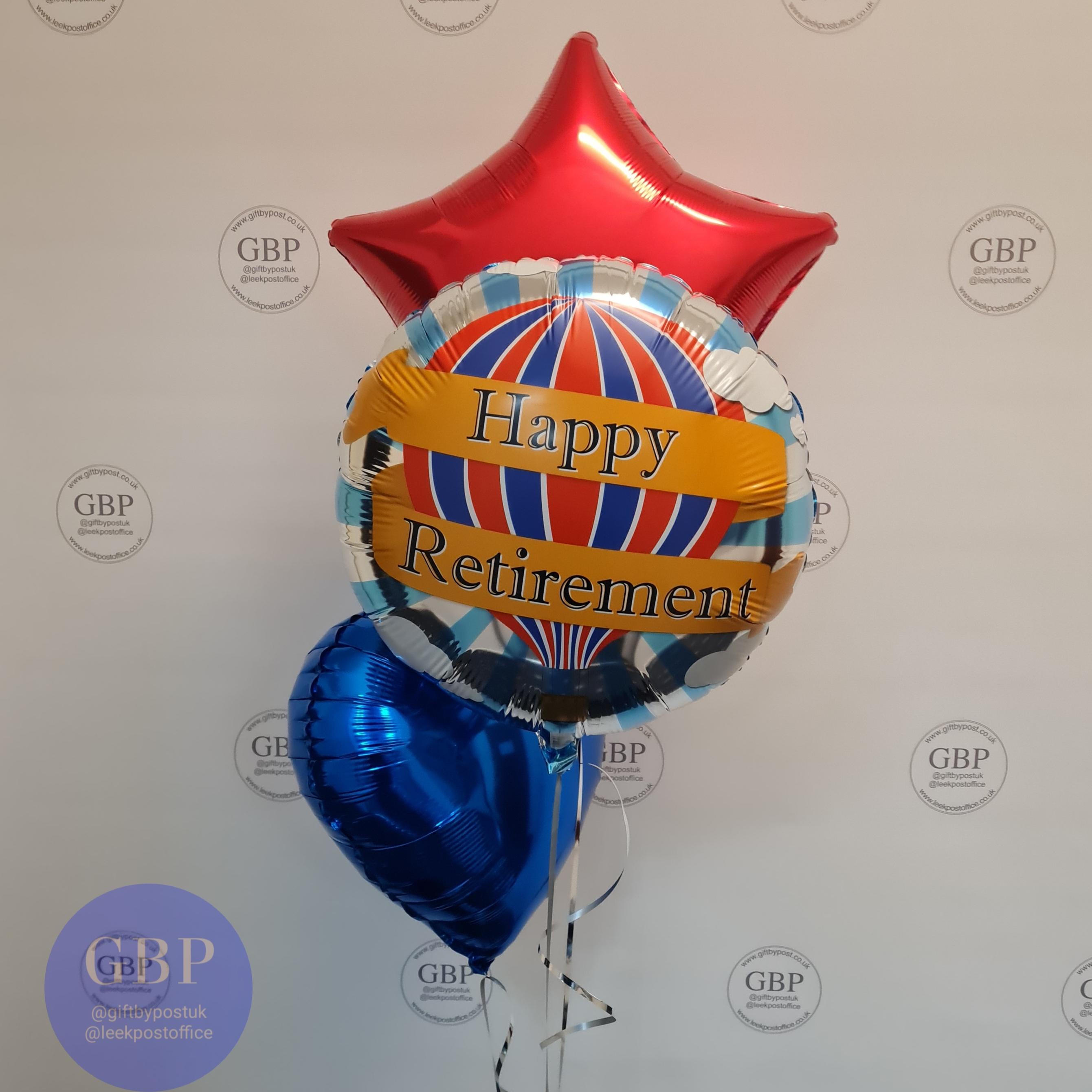 Inflated balloon bouquet, retirement, bon voyage