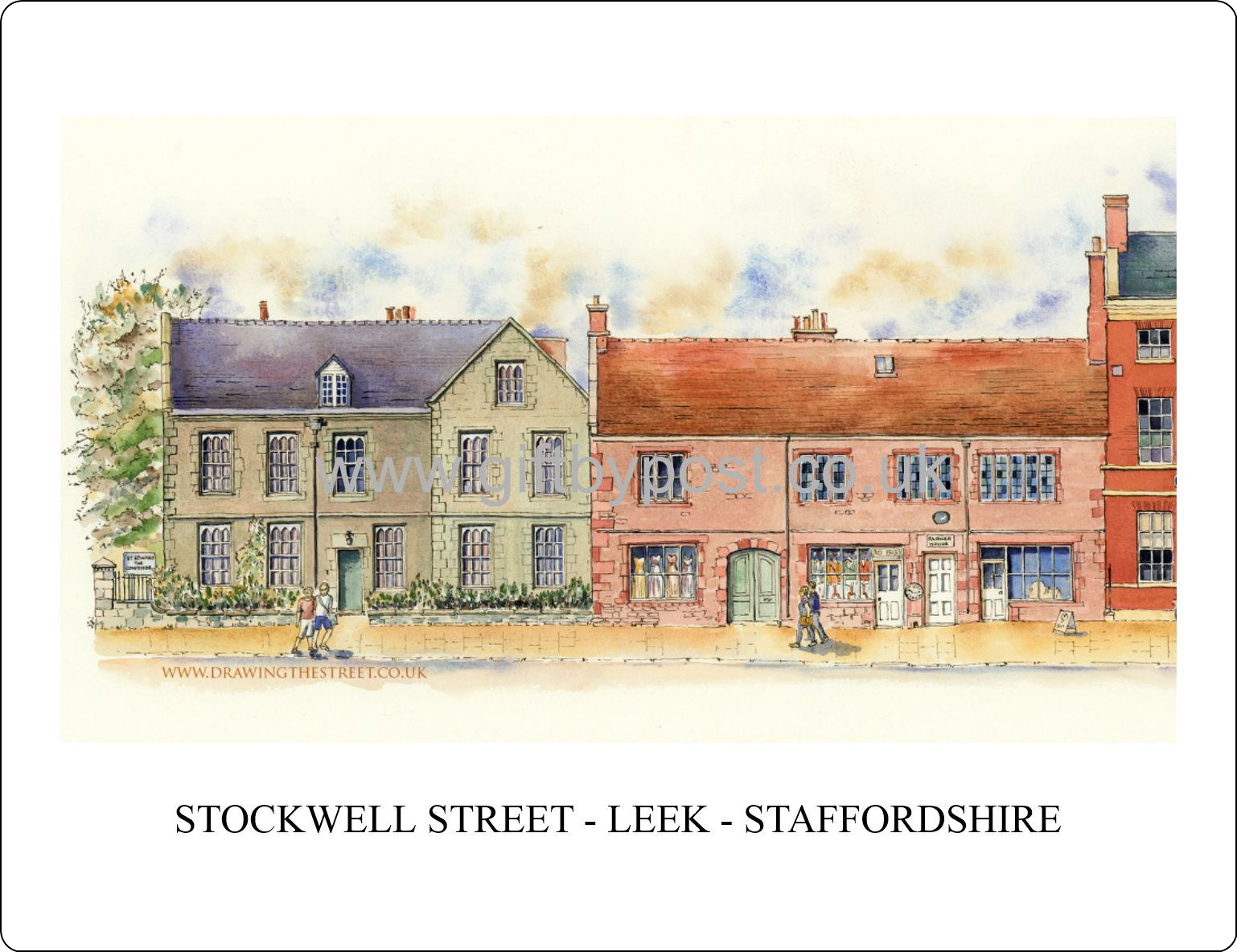 Placemat - Leek Staffordshire - Stockwell Street (1)