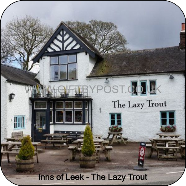 Coaster - Leek Staffordshire - The Lazy Trout