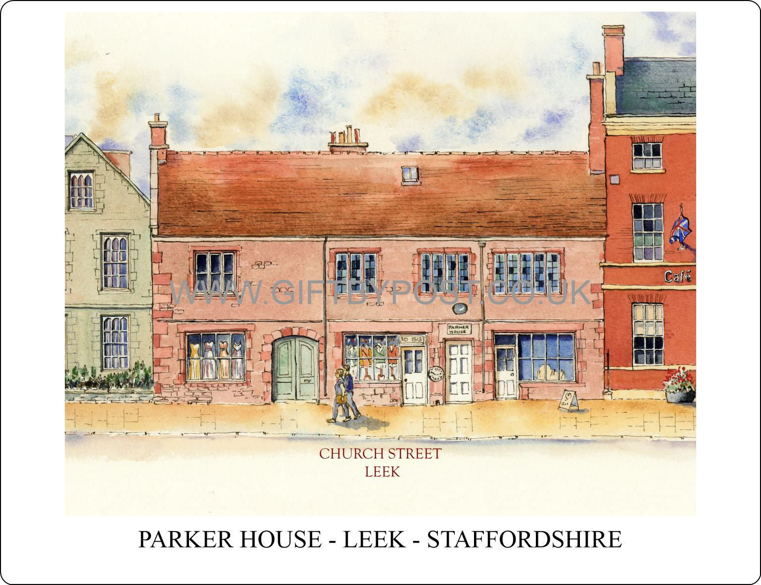 Placemat - Leek Staffordshire - Parker House