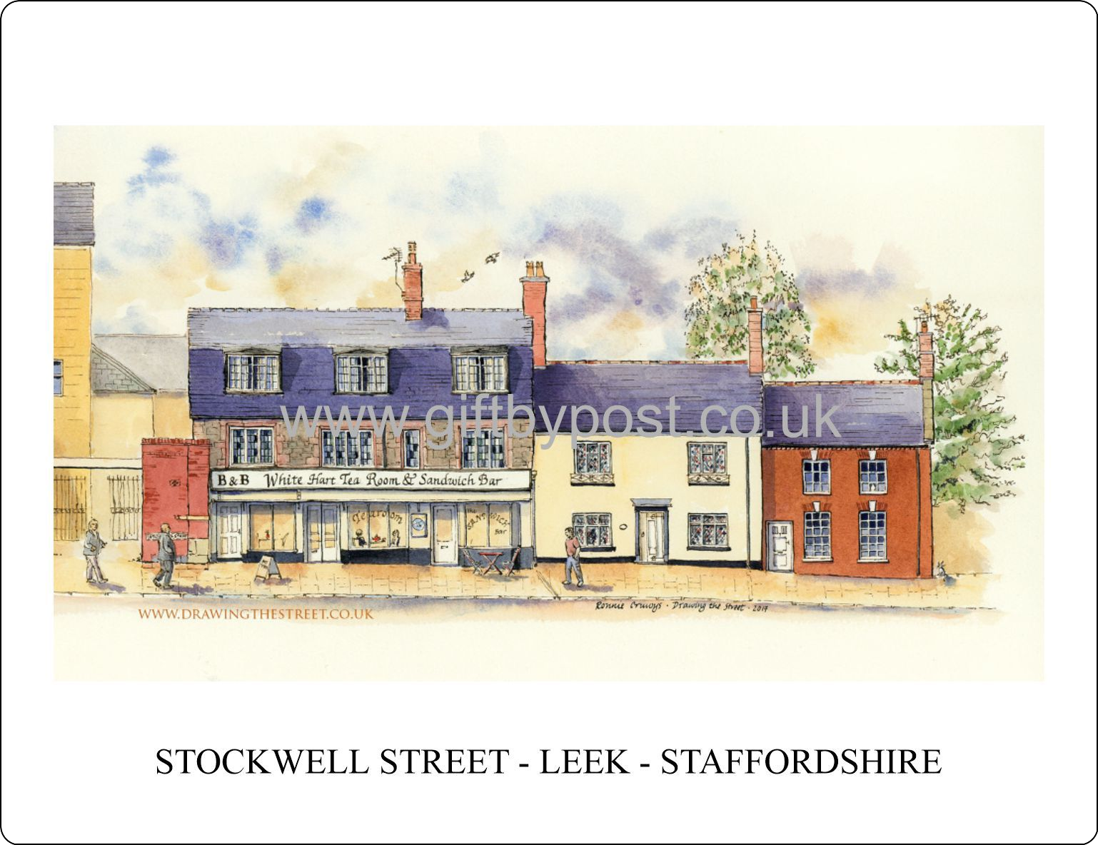 Placemat - Leek Staffordshire - Stockwell Street (3)