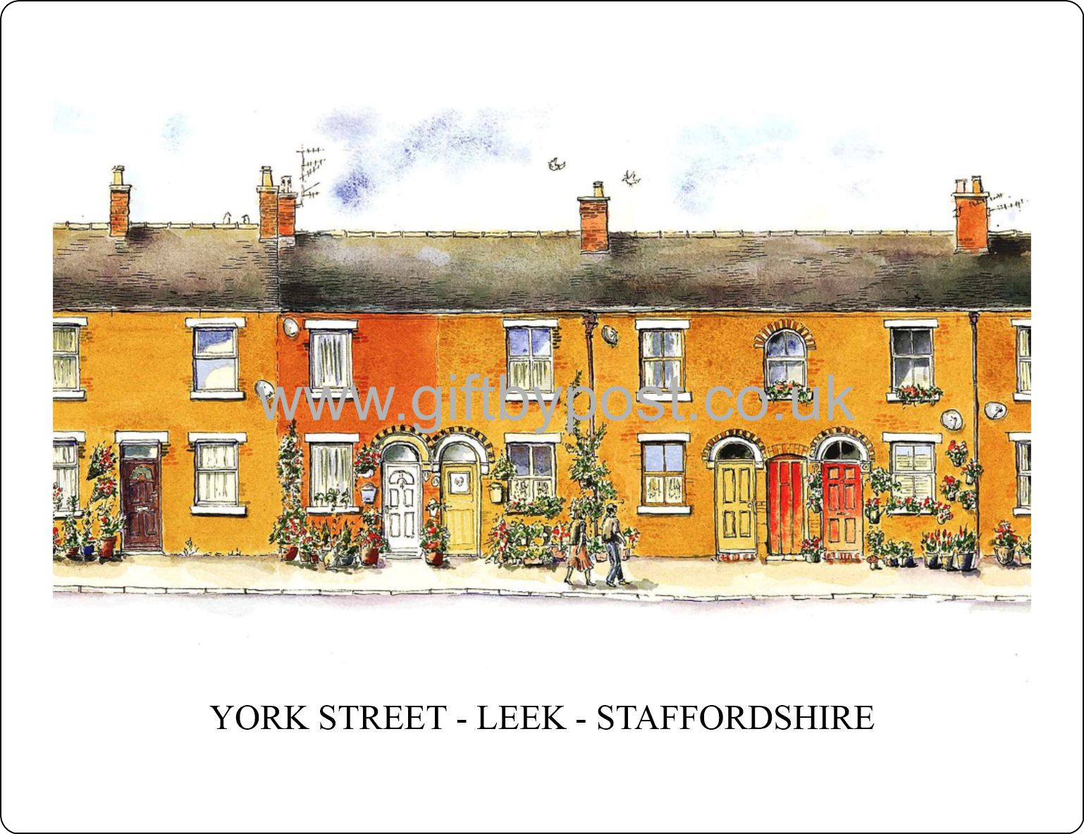 Placemat - Leek Staffordshire - York Street (2)